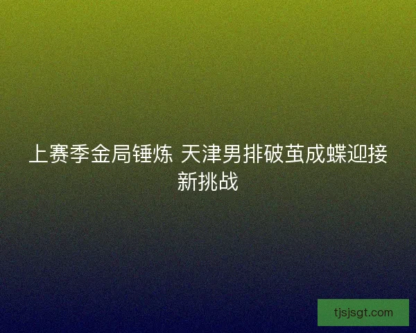 上赛季金局锤炼 天津男排破茧成蝶迎接新挑战